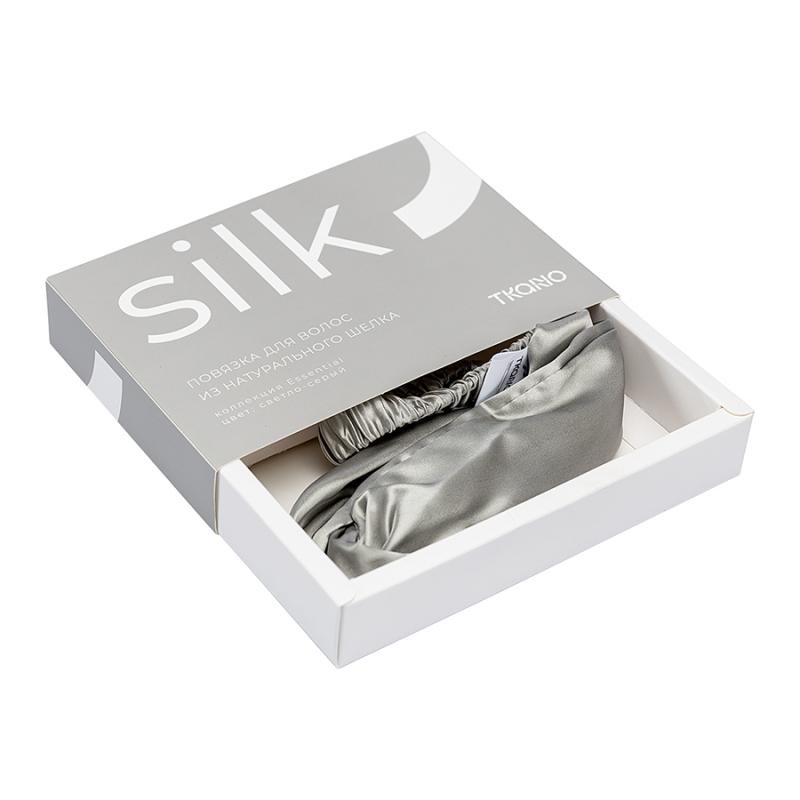 Повязка для волос из натурального шелка  из коллекции essential