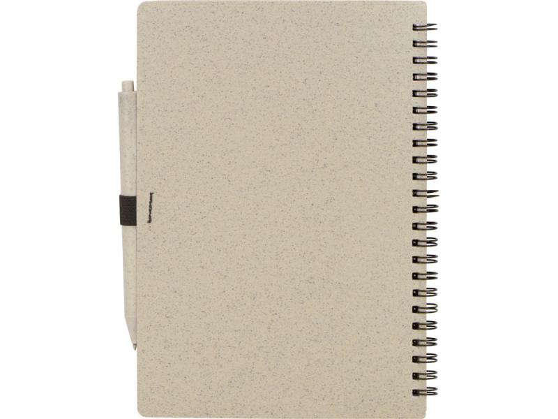 Блокнот А5 Toledo M с обложкой из пшеницы и пластика и шариковой ручкой
