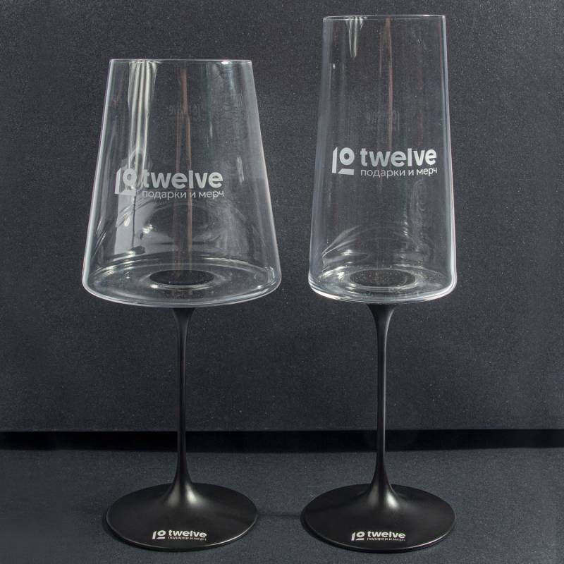 Хрустальный бокал для игристого вина на магните Trebonn SplitGlass, 2 шт, 320 мл