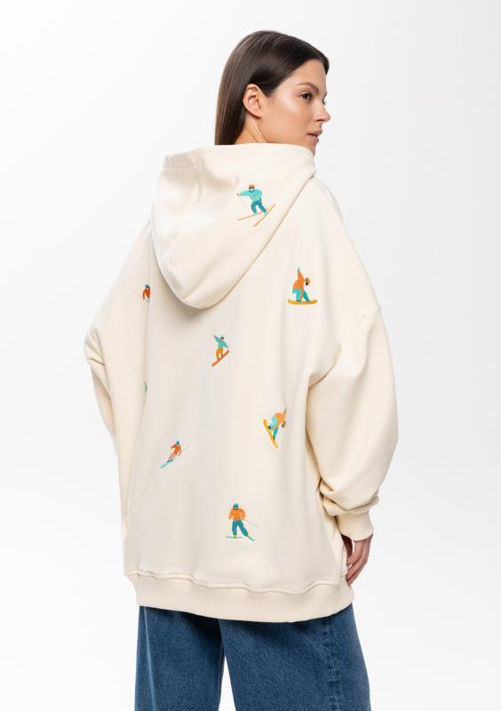 Худи унисекс STAN оверсайз футер без начёса 350