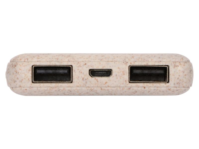 Внешний аккумулятор Wheatty из пшеничной соломы, 5000 mAh