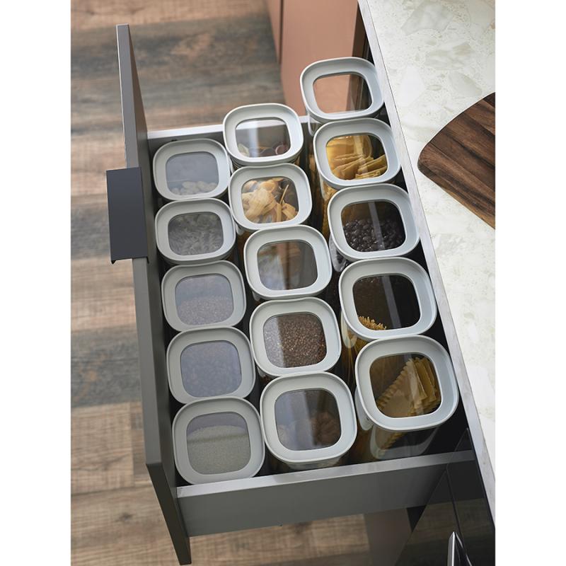 Банка для хранения квадратная vacuum glass, 1,5 л