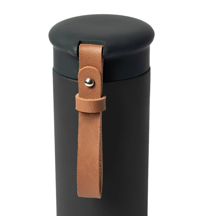 Термос вакуумный STRIPE, голубой, нержавеющая сталь, 450 мл