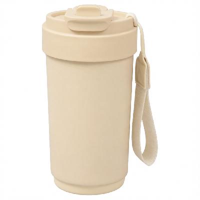 Термокружка Osaka, вакуумная, стальная, 410 мл, матовая, кремовая