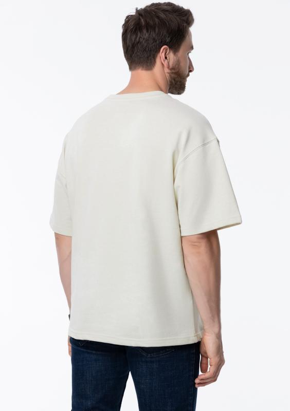 Футболка унисекс оверсайз STAN хлопок/полиэстер 260, 40, Молочный (11)