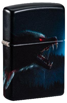 Зажигалка ZIPPO Horror Wolf с покрытием 540 Matte, латунь, 38x13x57 мм