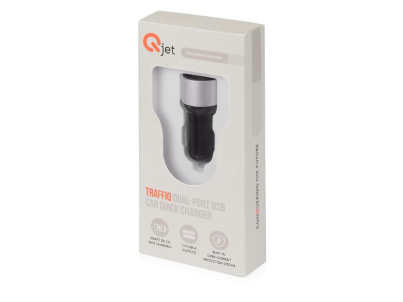 Адаптер автомобильный USB с функцией быстрой зарядки QC 3.0 TraffIQ