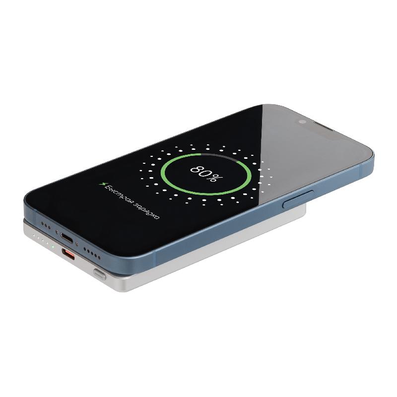 Внешний аккумулятор Атлантис (Atlantis) PD 5000mAh с функцией беспроводной зарядки 15W