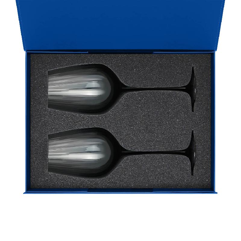 Подарочный набор 2 бокала для вина Mancera в синей коробке