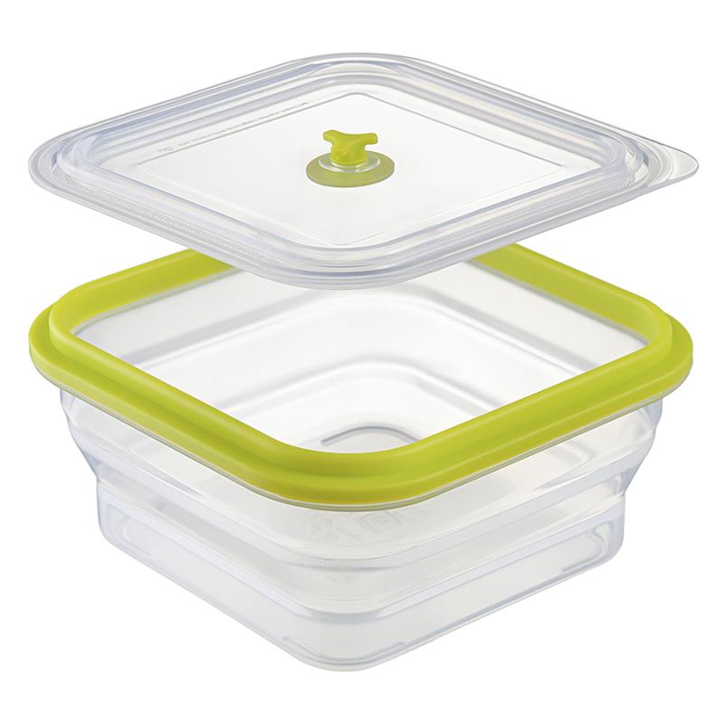 Контейнер для переноски и хранения силикон квадратный складной silikobox, 900 мл