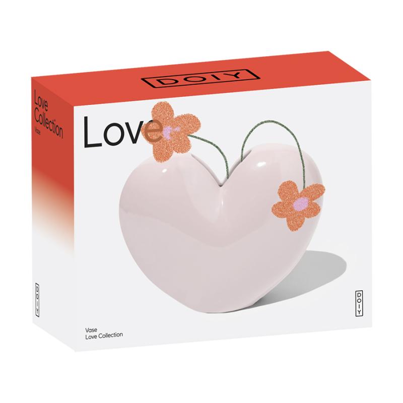 Ваза для цветов love, 15,5 см