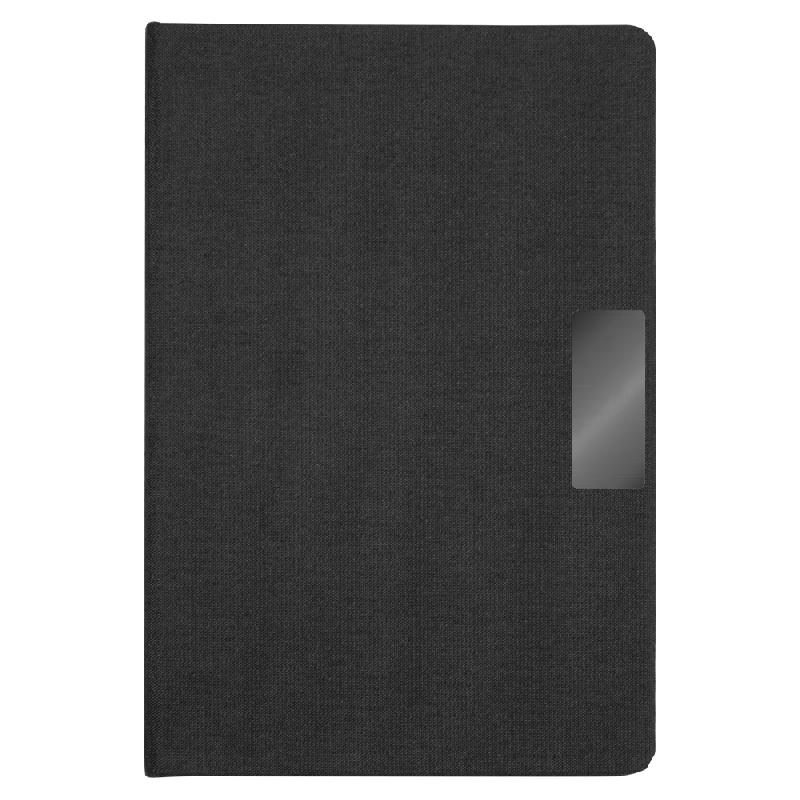 Блокнот Forest Alfa Libra Fabrique А5 еталлическим декоративным элементом, недатированный, в твердой тканевой обложке