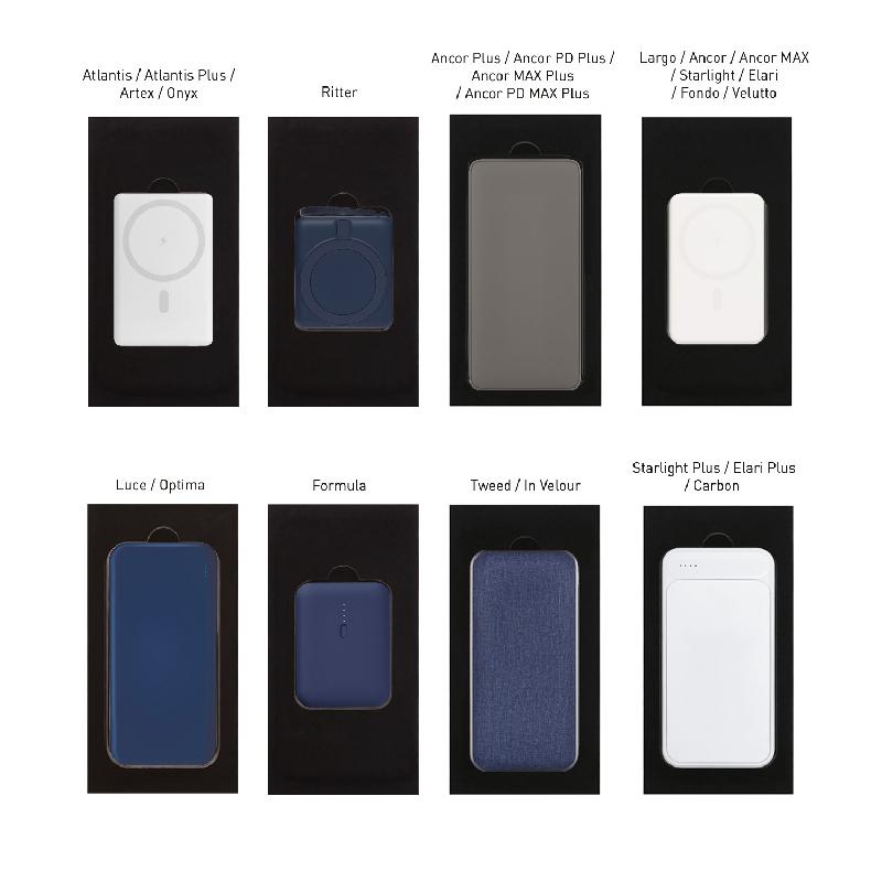 Подарочная коробка с ложементом для ежедневника, ручки и аккумулятора,  (под съемные ложементы)