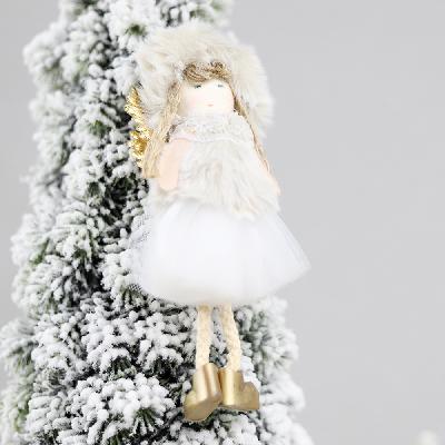 Новогоднее украшение рождественский ангел Бэгис, белый