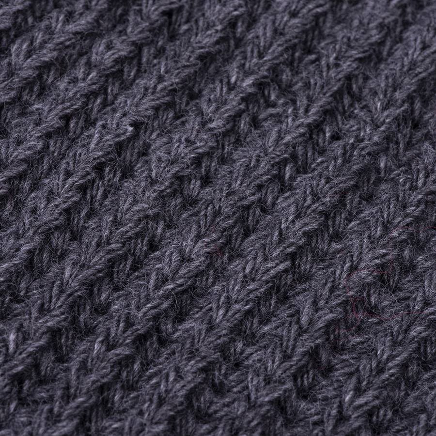 Вязаный комплект шарф и шапка GoSnow, антрацит c фурнитурой, красный, 70% акрил,30% шерсть