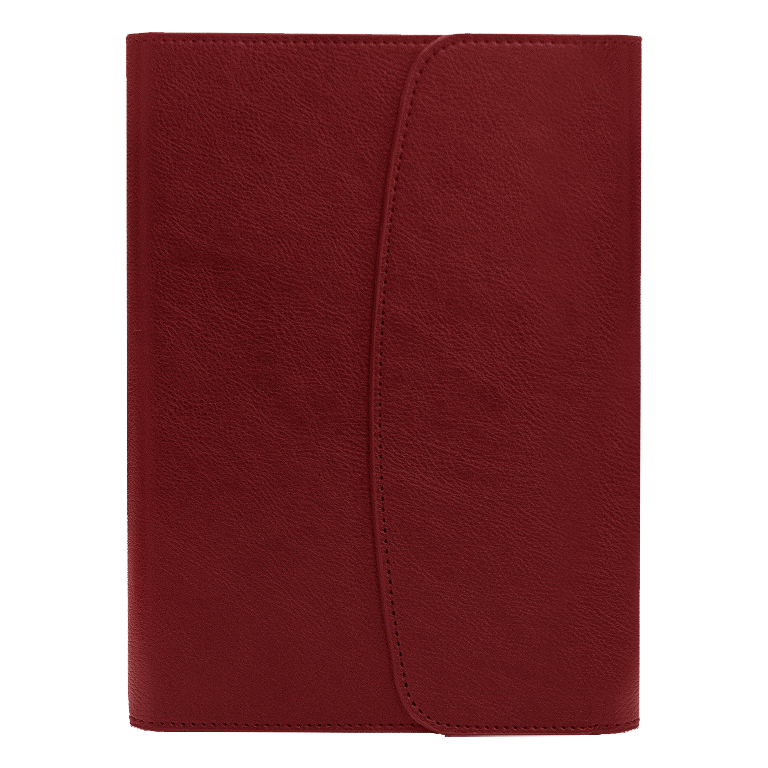 Ежедневник в суперобложке Country Bergamo Synergy A5+, недатированный, в твердой обложке. Красный срез