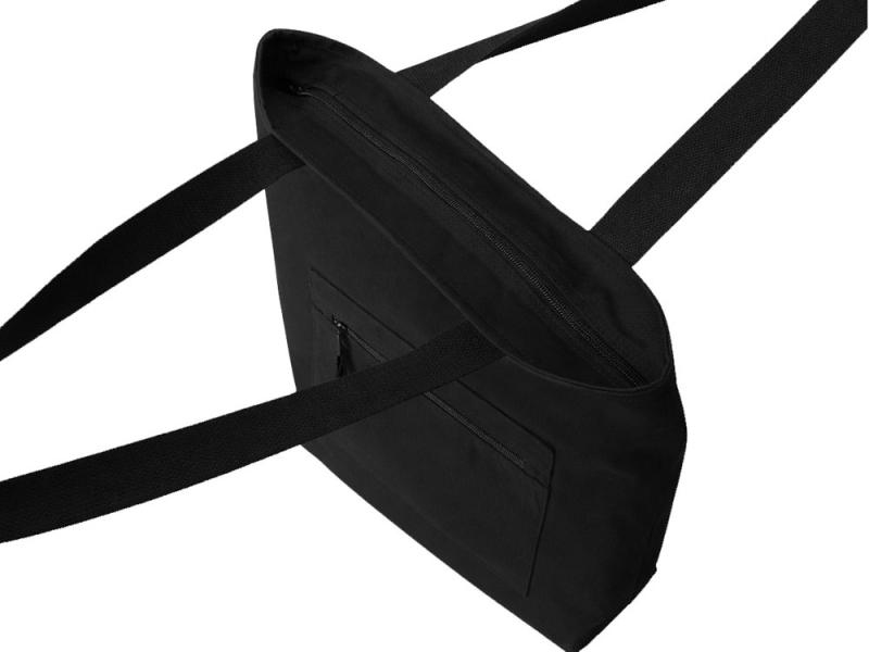 Сумка на молнии Zipper Neo из хлопка 280 г c карманом на молнии спереди