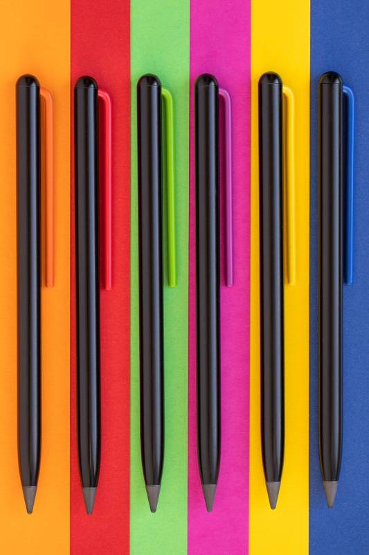 Карандаш GrafeeX с оранжевым клипом в чехле