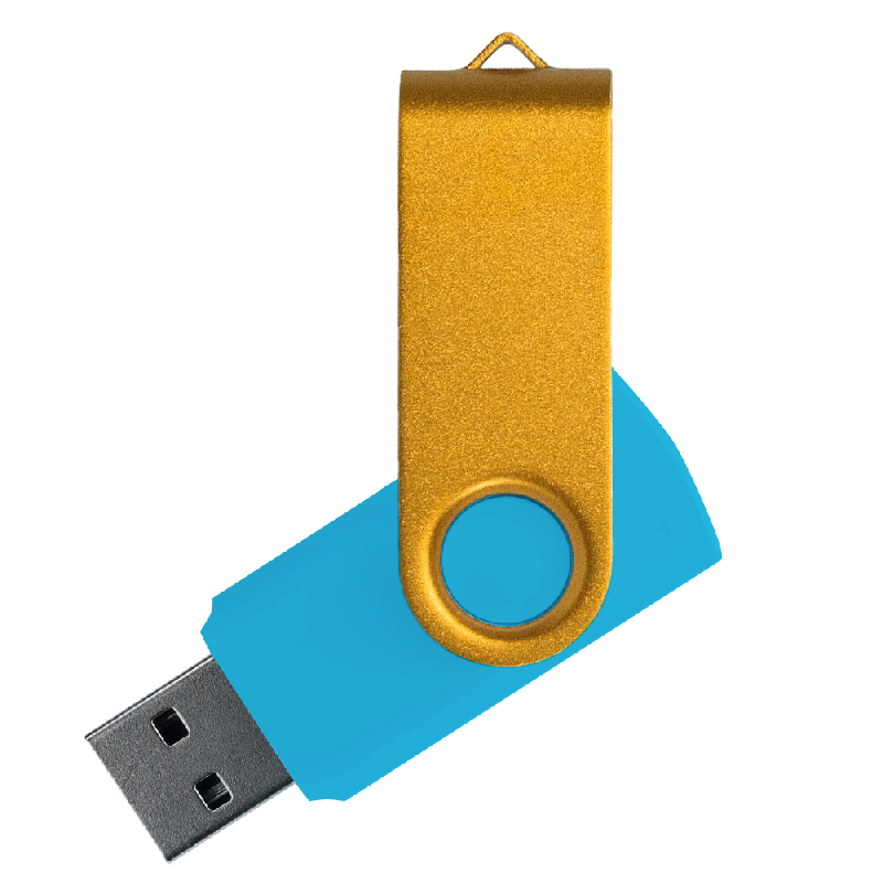 Флеш накопитель USB 2.0 Twister Сolor Mix 16GB, пластик Софт Тачметалл