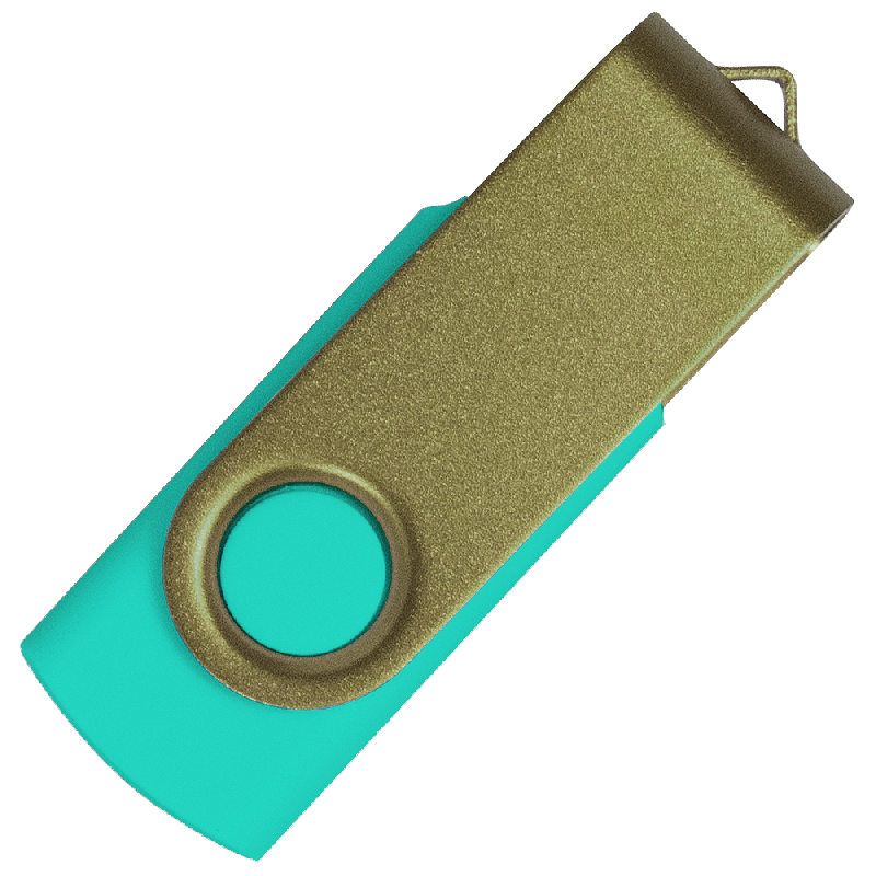 Флеш накопитель USB 2.0 Twister Сolor Mix 16GB, пластик Софт Тачметалл