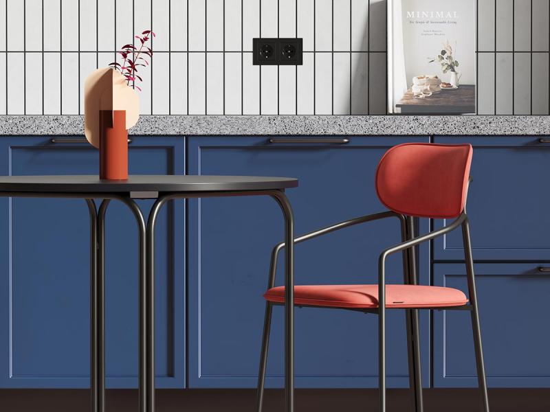 Стул ror, велюр