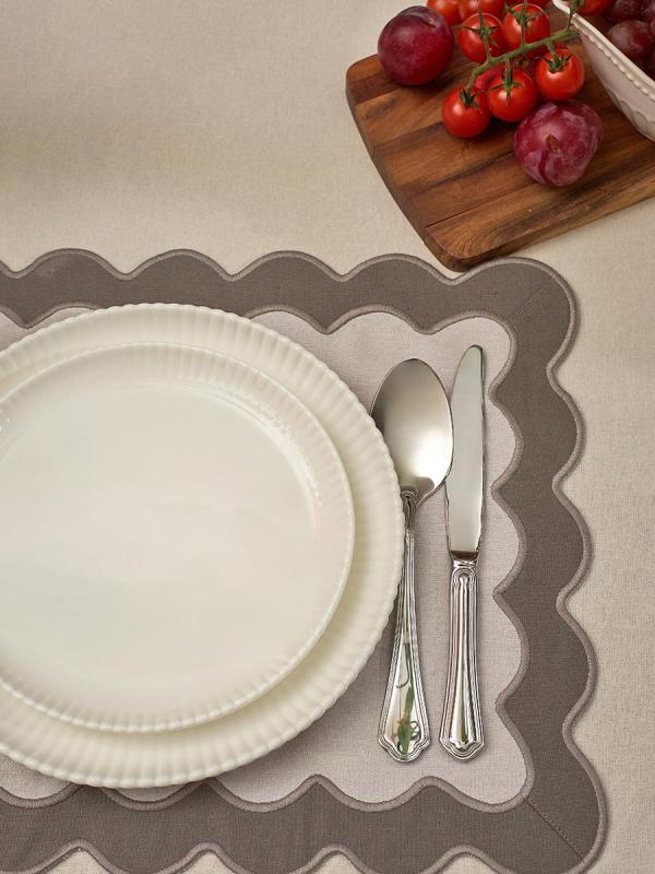 Салфетка под приборы с контрастным кантом  из коллекции trendy ruffles, 35х45 см