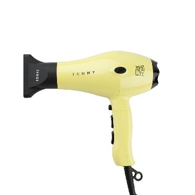 Фен DEWAL BEAUTY YumMy Yellow, 2000 Вт, ионизация, 1 насадка