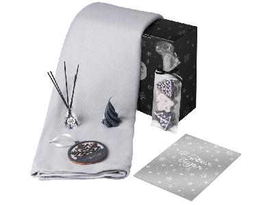 Подарочный набор Re:Home с пледом, свечой и диффузором