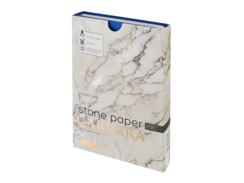 Ежедневник с каменной бумагой недатированный А5 Carrara