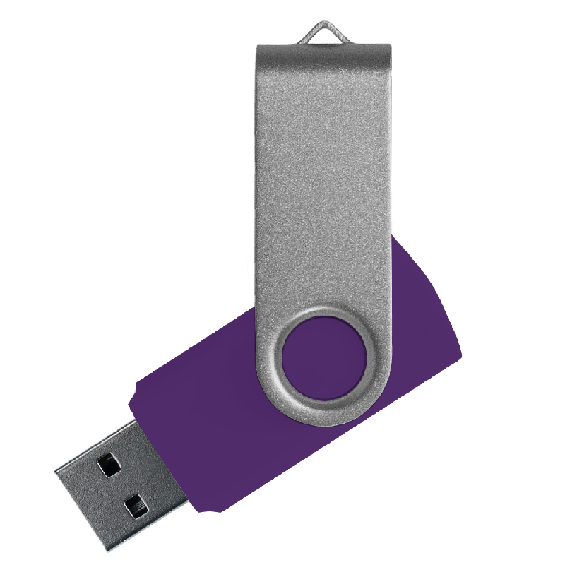 Флеш накопитель USB 2.0 Twister Сolor Mix 16GB, пластик Софт Тачметалл