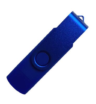 Флеш накопитель USB 2.0OTG Twister Smart 16GB, пластик Софт Тачметалл