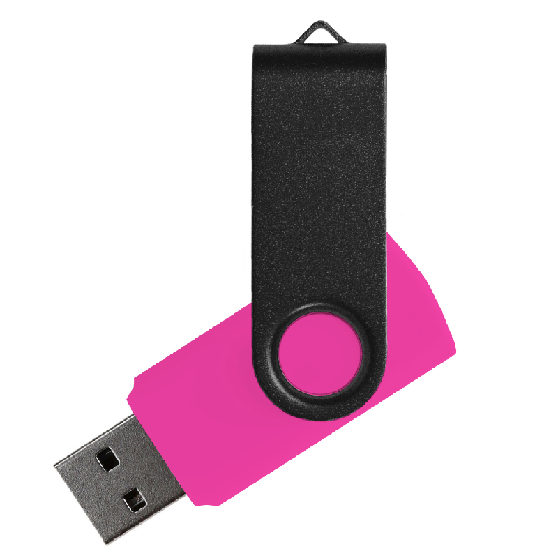 Флеш накопитель USB 2.0 Twister Сolor Mix 16GB, пластик Софт Тачметалл