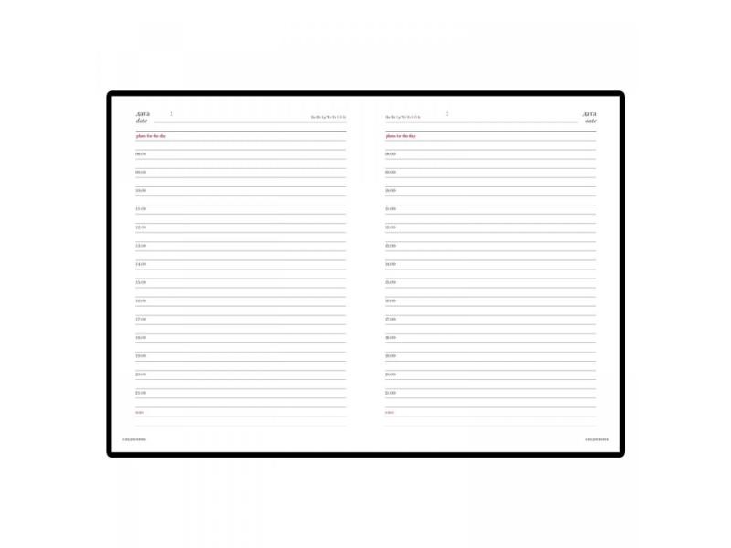 Ежедневник недатированный А6+ Sidney Nebraska с золотым срезом