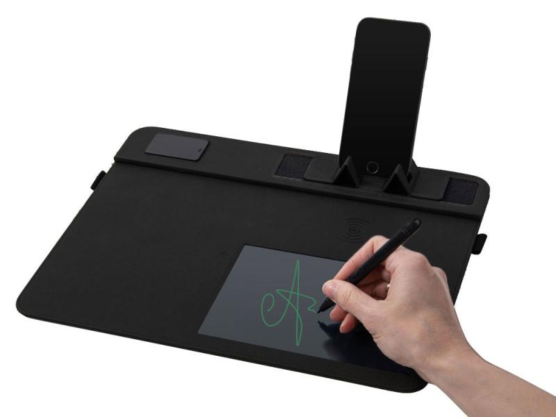 Многофункциональный коврик для мыши Multi Pad с беспроводной зарядкой и LCD экраном, 10 Вт