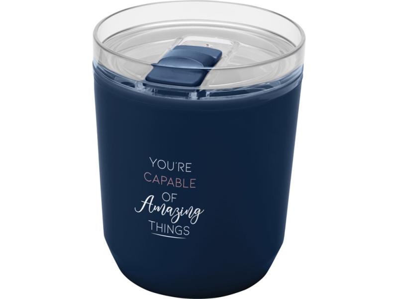 Кружка из переработанного пластика Hudson с двойными стенками