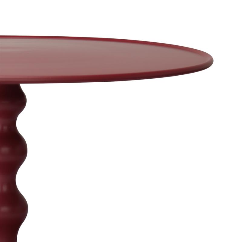 Столик кофейный fluid, D59 см, жженый