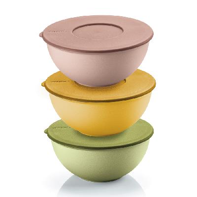 Набор контейнеров для хранения продуктов everywhere bio, D16 см, 3 шт.