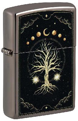 Зажигалка ZIPPO Mystic Nature Design с покрытием Black Ice®, латунь, 38x13x57 мм