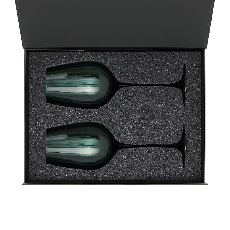 Подарочный набор 2 бокала для вина Capri в черной коробке