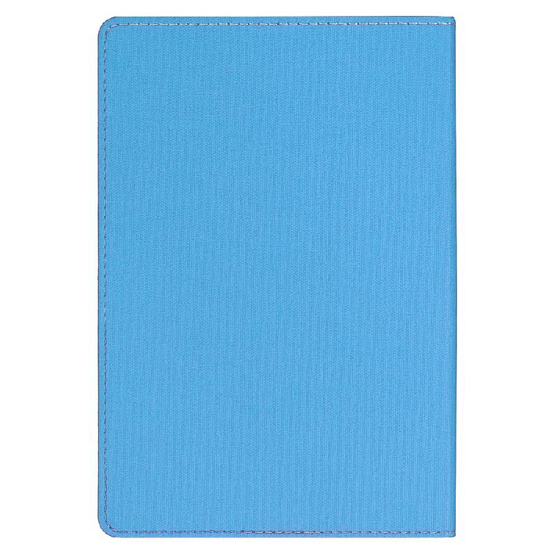 Ежедневник Flexy Viva Latte Sand Color A5,  с голубым, недатированный, в гибкой обложке