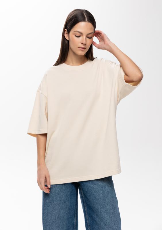 Футболка унисекс оверсайз STAN хлопок/полиэстер 260, 40, Молочный (11)