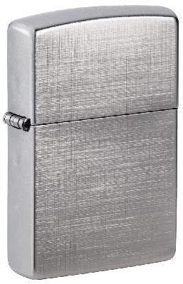 Зажигалка ZIPPO Classic с покрытием Brushed Chrome, латунь, овая, 38x13x57 мм