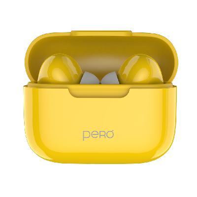 Наушники True Wireless PERO TWS06 COMFORT, желтый