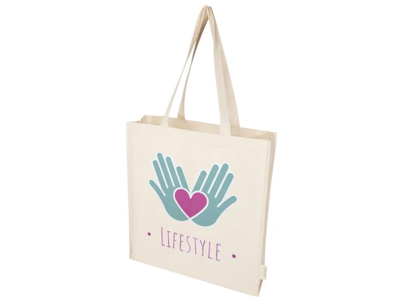 Эко-сумка из органического материала с полной ластовицей Orissa