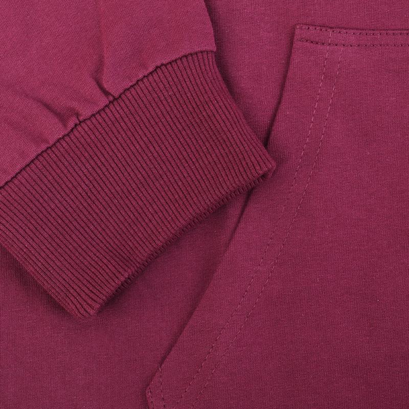 Толстовка STAN оверсайз на молнии с капюшоном футер без начёса 240, 99, Бордовый (661)