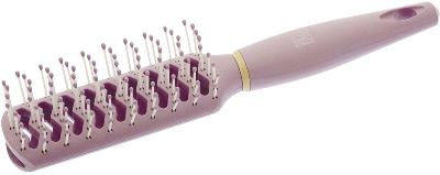 Щетка Dewal Beauty серия "Черничное мороженое " продувная с нейлоновым штифтом прямоугольная