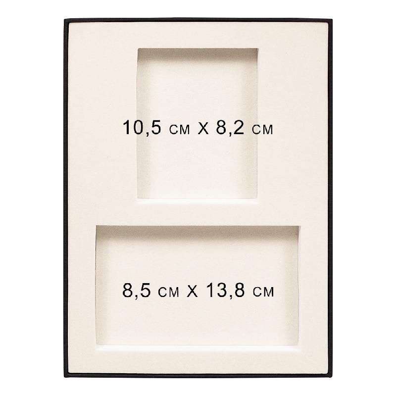 Коробка подарочная, размер 24*17,5*3 см, Solution Superior Linen,  ложемент под два прямоугольных предмета