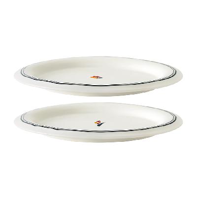 Набор обеденных тарелок plush, little petals, D26, 2 шт.