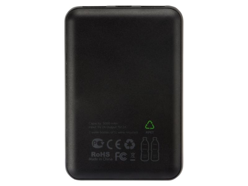 Внешний аккумулятор из rPET Reborn, 5000 mAh
