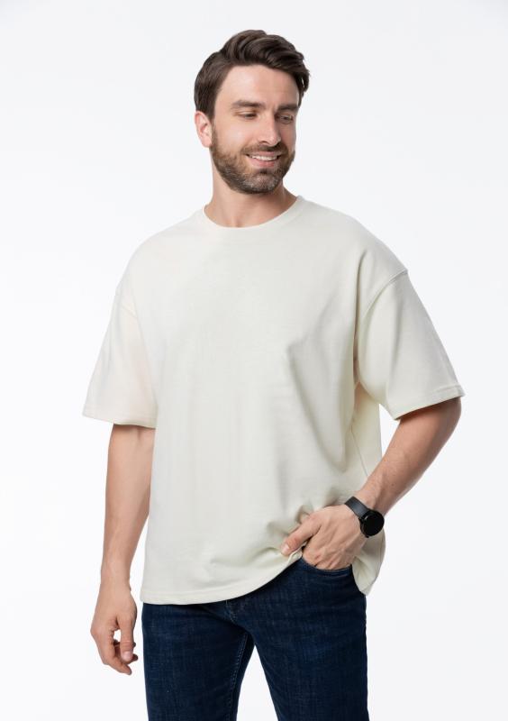 Футболка унисекс оверсайз STAN хлопок/полиэстер 260, 40, Молочный (11)